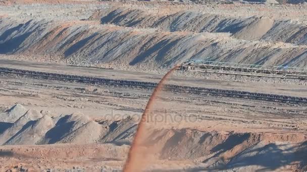 Kömür Madeni Kazısı — Stok video