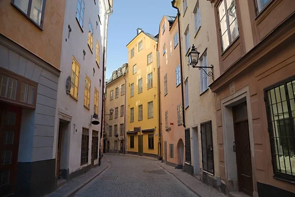 Smalle straatjes van stockholm — Stockfoto