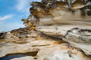 Coastal rock formations clipart