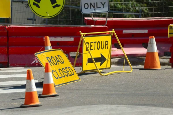 Road Construction detour — Stock Photo, Image