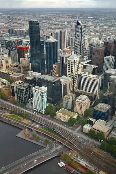 Melbourne van bovenaf — Stockfoto