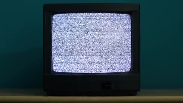 TV sin señal — Vídeo de stock