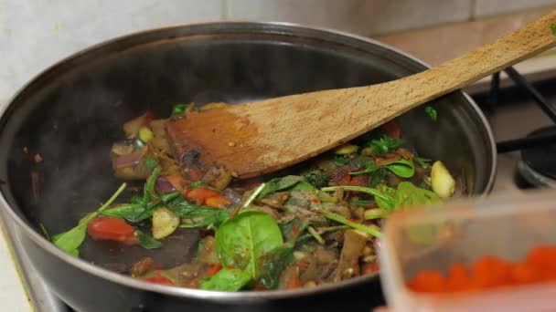 Preparación de desayuno caliente — Vídeos de Stock