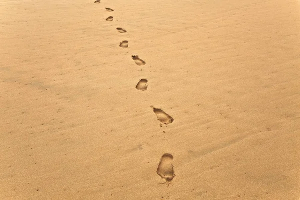 Footsteps in Sand — Stock Photo, Image