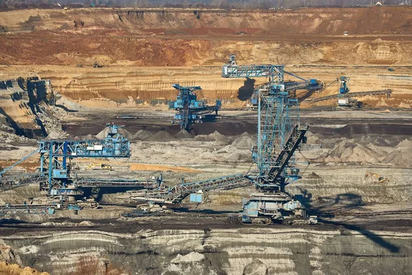 Excavación de minas de carbón — Foto de Stock