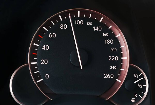 Speedometer of a car