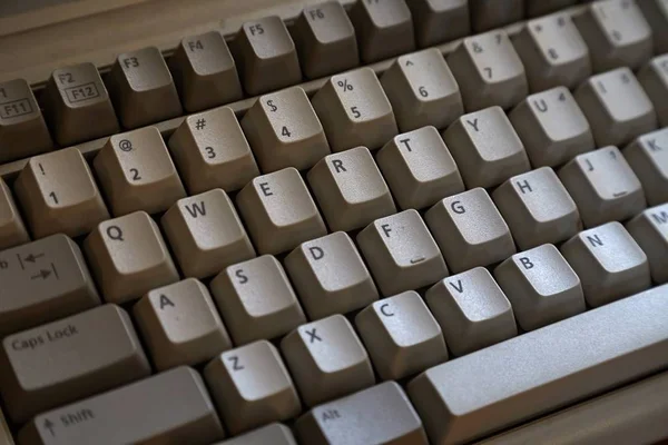 Gamla tangentbord detalj — Stockfoto