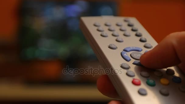 Telecomando TV — Video Stock