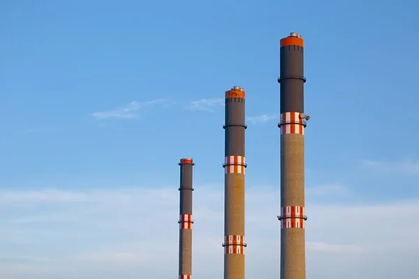 Industrial Chimney Line — Stock Photo, Image