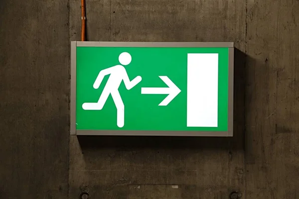 Emergency Exit Sign — Stock Photo, Image