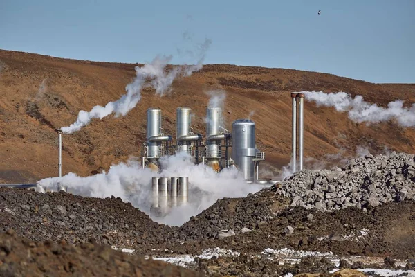 Geothermal power plant — Stock Photo, Image