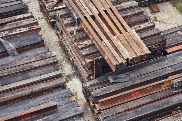 Steel girder beams — Stock Photo, Image