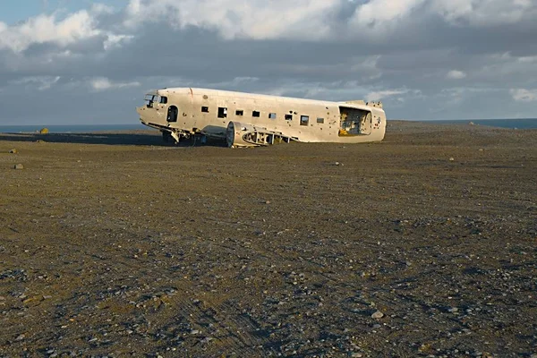 Épave d'avion en Islande — Photo