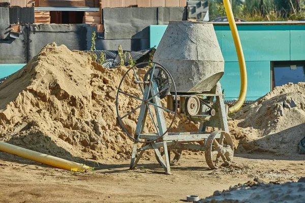 Mezclador de concreto Spinning — Foto de Stock