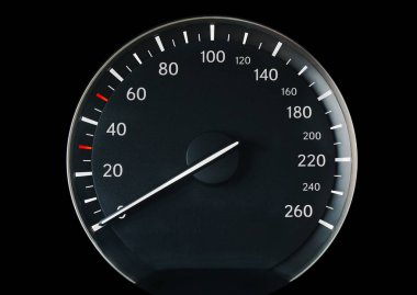 bir araba hız göstergesi