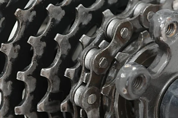 Gear set of a bicycle — Stock Photo, Image