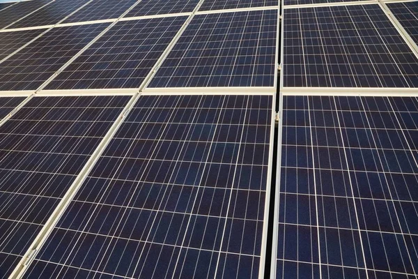 Solar panels on a roof — Stock Photo, Image