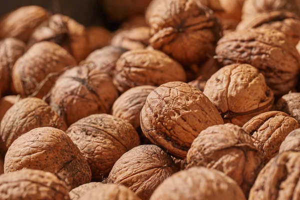 Walnuts in a pile — Stock Photo, Image