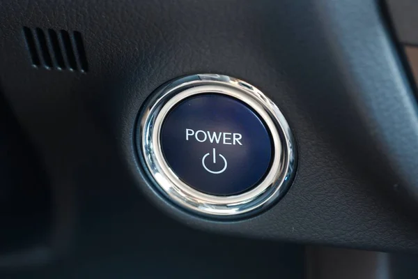 車の電源ボタン — ストック写真