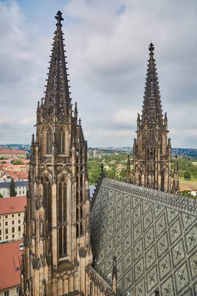 Pražská katedrála sv. Víta — Stock fotografie