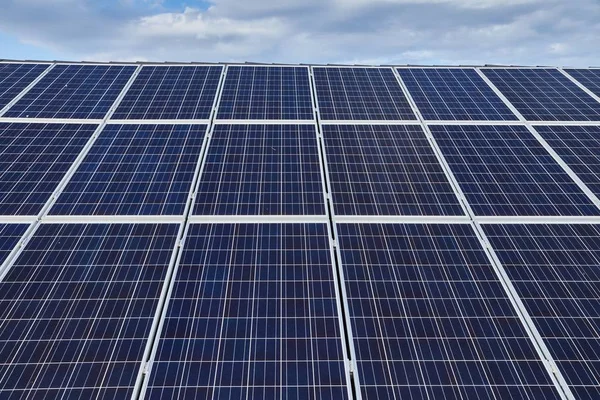 Solar panels on a roof — Stock Photo, Image