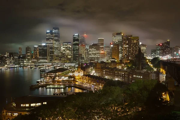 Sydney Night Panorama — Stock Photo, Image