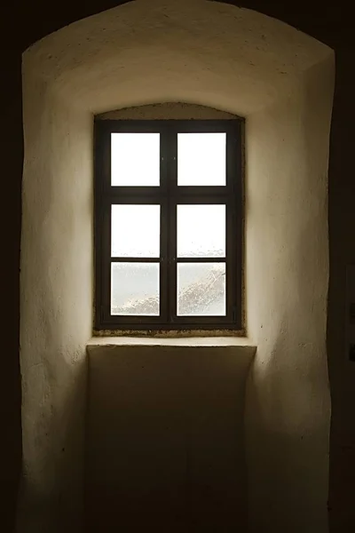 Ventana de madera rural — Foto de Stock