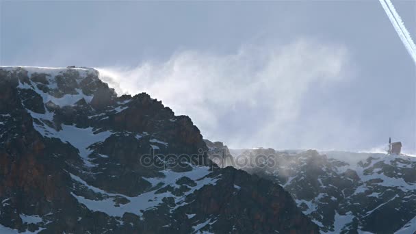 Nevasca neve à deriva — Vídeo de Stock