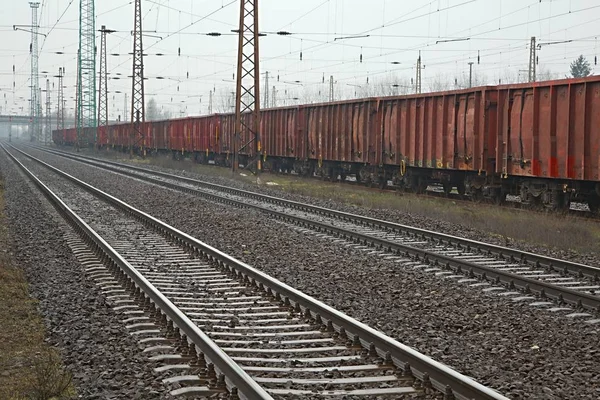 Demiryolu parça ve vagonlar — Stok fotoğraf