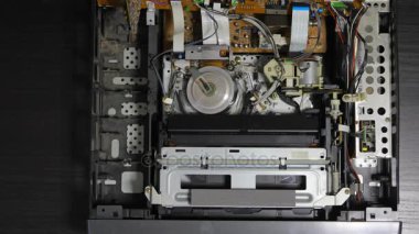 VHS Video kaset çalar içinde