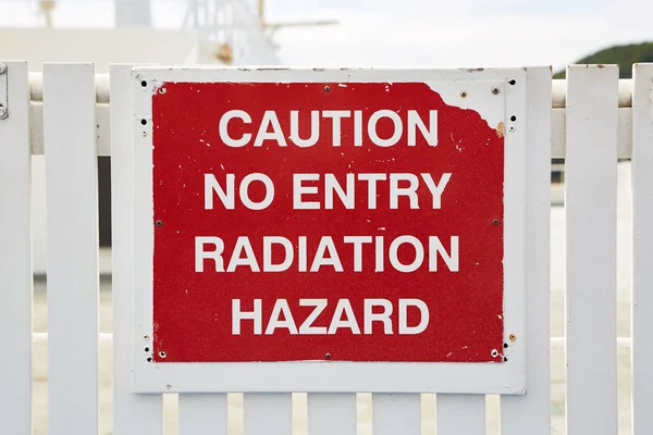 Radiation Warning Sign — Stock Photo, Image