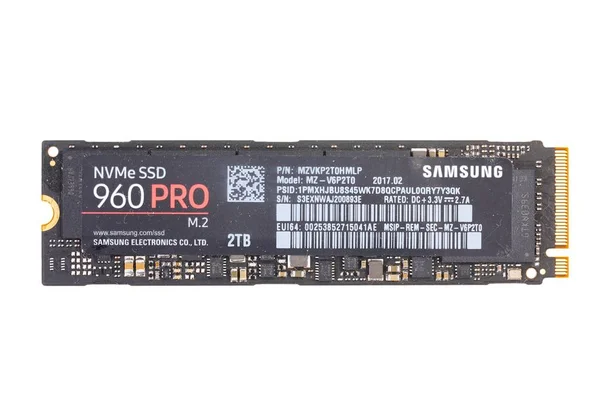 Printplaat van een ssd — Stockfoto