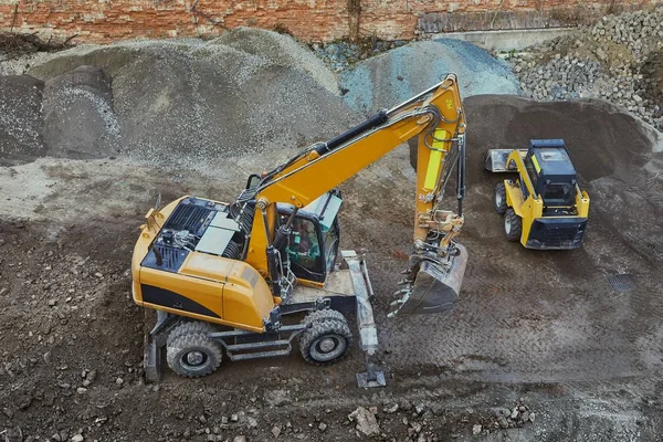 Construction site machinery — Stock Photo, Image