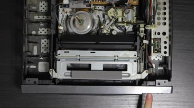 VHS Video kaset çalar içinde