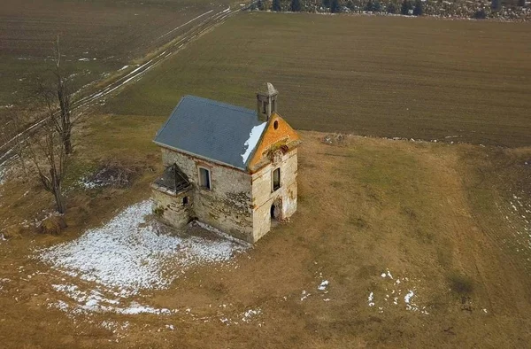 Kapel uit de lucht — Stockfoto