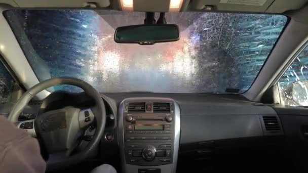 Serviço de lavagem de carro — Vídeo de Stock