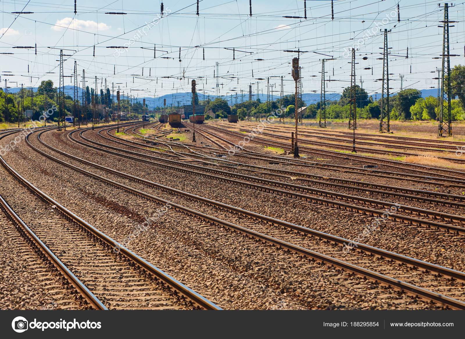 Railway Station Tracks — Stock Photo © Gudella 188295854