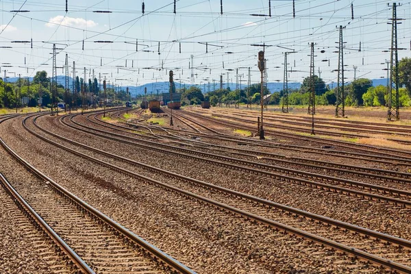 Ferrovie della stazione — Foto Stock