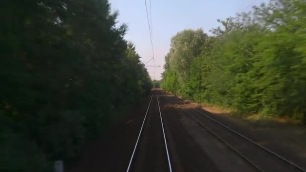 Demiryolu parça hareket — Stok video