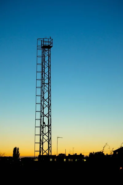 Watchpost in twilight — Stock Photo, Image