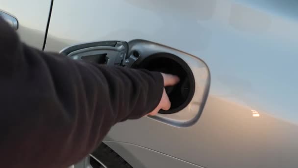 Boquilla de estación de combustible — Vídeo de stock