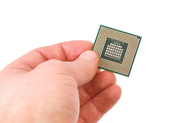 Chip processador de computador — Fotografia de Stock