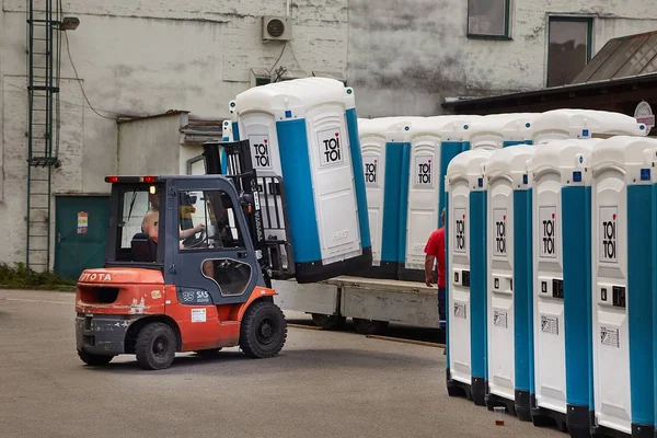 Aseos instalados en un evento público — Foto de Stock