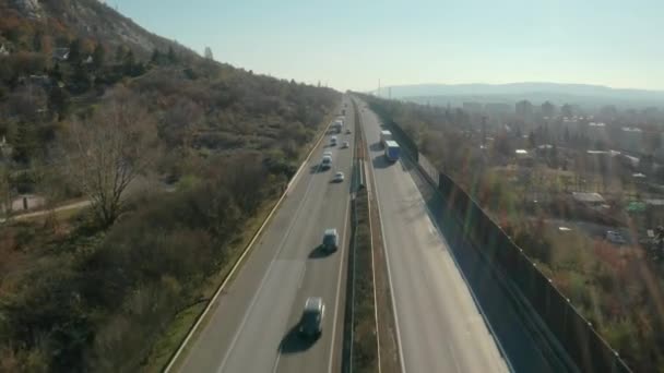 Autostrada con traffico — Video Stock