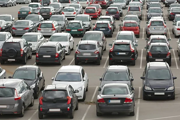 Many Cars Parking — Stock Photo, Image