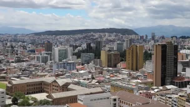 Quito, panorama města Ecudador — Stock video