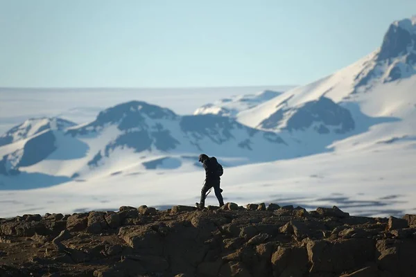 在冰岛的野外漫步 — 图库照片