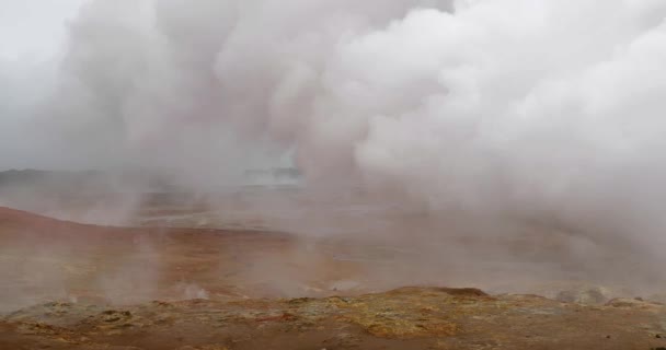 Atividade geotérmica na Islândia — Vídeo de Stock