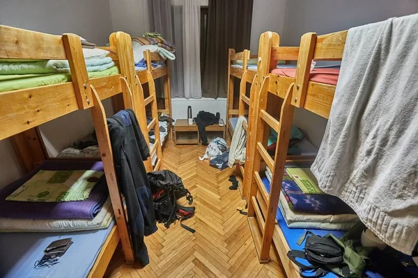 Messy dormitory room — Stock Photo, Image