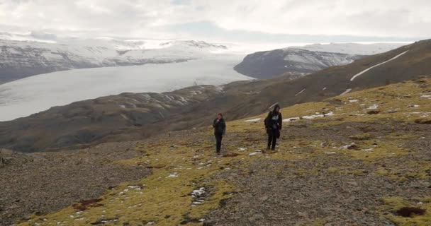 Hiking in Iceland — Stock Video